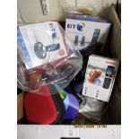 BT TELEPHONE SYSTEM, ASSORTED MOBILE PHONES ETC