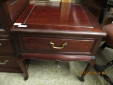 EASTERN ROSEWOOD SINGLE DRAWER BEDSIDE CUPBOARD