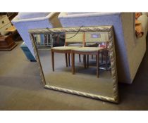 LARGE GILT FRAMED ACANTHUS LEAF DECORATED WALL MIRROR
