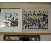 UNFRAMED PRINT “HIGH FLYER” TOGETHER WITH A FURTHER PRINT “MY KIND OF TOWN” (2)