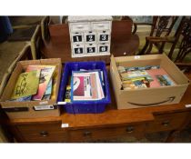 THREE BOXES OF MIXED EPHEMERA, MAPS, POSTCARDS ETC