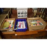 THREE BOXES OF MIXED EPHEMERA, MAPS, POSTCARDS ETC