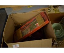 BOX CONTAINING MIXED COPPER, BRASS WARES, RAMEKINS ETC