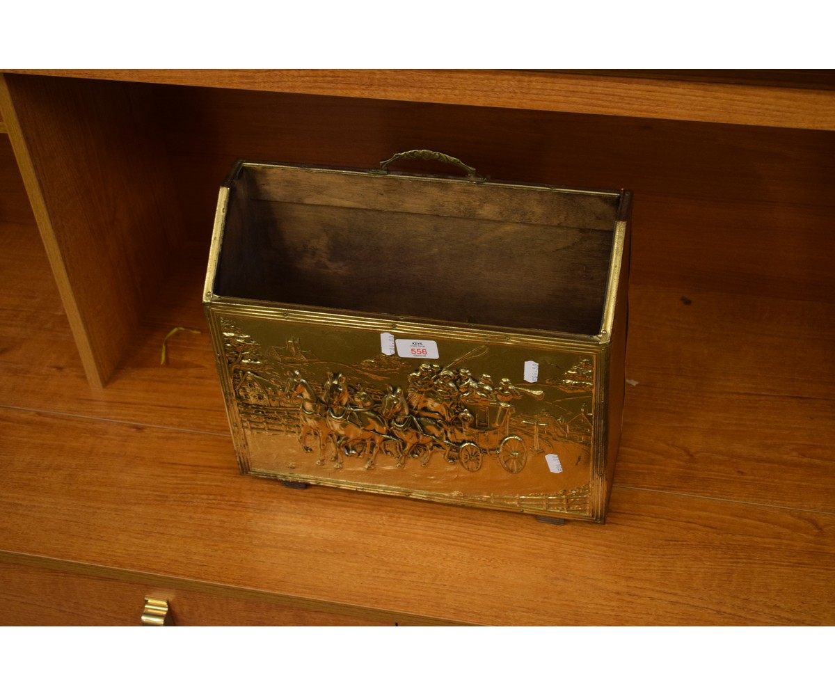 PRESSED BRASS MAGAZINE RACK