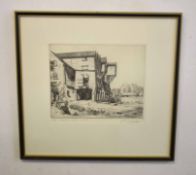 Henry James Starling, ARE (1895-1996), "Horstead Mill, Norfolk", black and white etching, signed