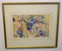 Alice Harford (19th/20th century), "A corner of the rockery", watercolour, signed lower left, 19 x