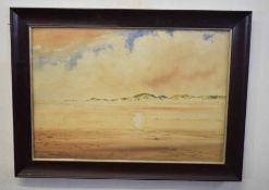 Frederick Henry Partridge (1846-1929), North Norfolk estuary, watercolour, signed and dated 1914
