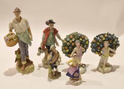 Group of Continental porcelain figures (6)
