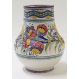 Poole Pottery vase (Carter Stabler Adams) circa 1930s, with a fuchsia type design, probably by Truda
