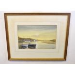 Mick Bensley (contemporary), North Norfolk estuary, watercolour, signed and dated 85 lower right, 22