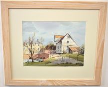 Leslie L Hardy Moore, RI, (1907-1997), A Norfolk Mill, pen, ink and watercolour, signed lower