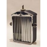 Vintage musical cocktail shaker in the form of a Rolls Royce radiator (Japanese manufacture), 17cm