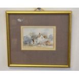 Arthur Edward Davies, RBA, RCA (1893-1988), Landscapes, two watercolours, both signed, 7 x 10cm