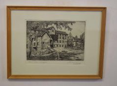 Henry James Starling, ARE (1895-1996), "Scole Mill, Norfolk", black and white etching, signed and