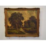 Robert Mallett (1867-1950) River scenes, pair of oils on canvas, both signed, 24 x 29cm (2)