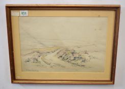 Arthur Gerald Ackermann, RI (1876-1960), Dartmoor, pair of pencil and watercolours, both inscribed