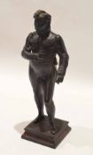 Cast metal figure of a portly Royal gent, 27cm high