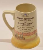 Royal Doulton jug with racing interest, the base inscribed "First of a series of sporting designs by