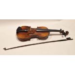 Vintage violin and bow