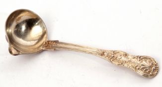 George IV Irish toddy ladle in double struck Kings pattern, Dublin 1829 by Laurence Nowlan, 16cm