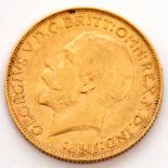 George V gold sovereign dated 1925