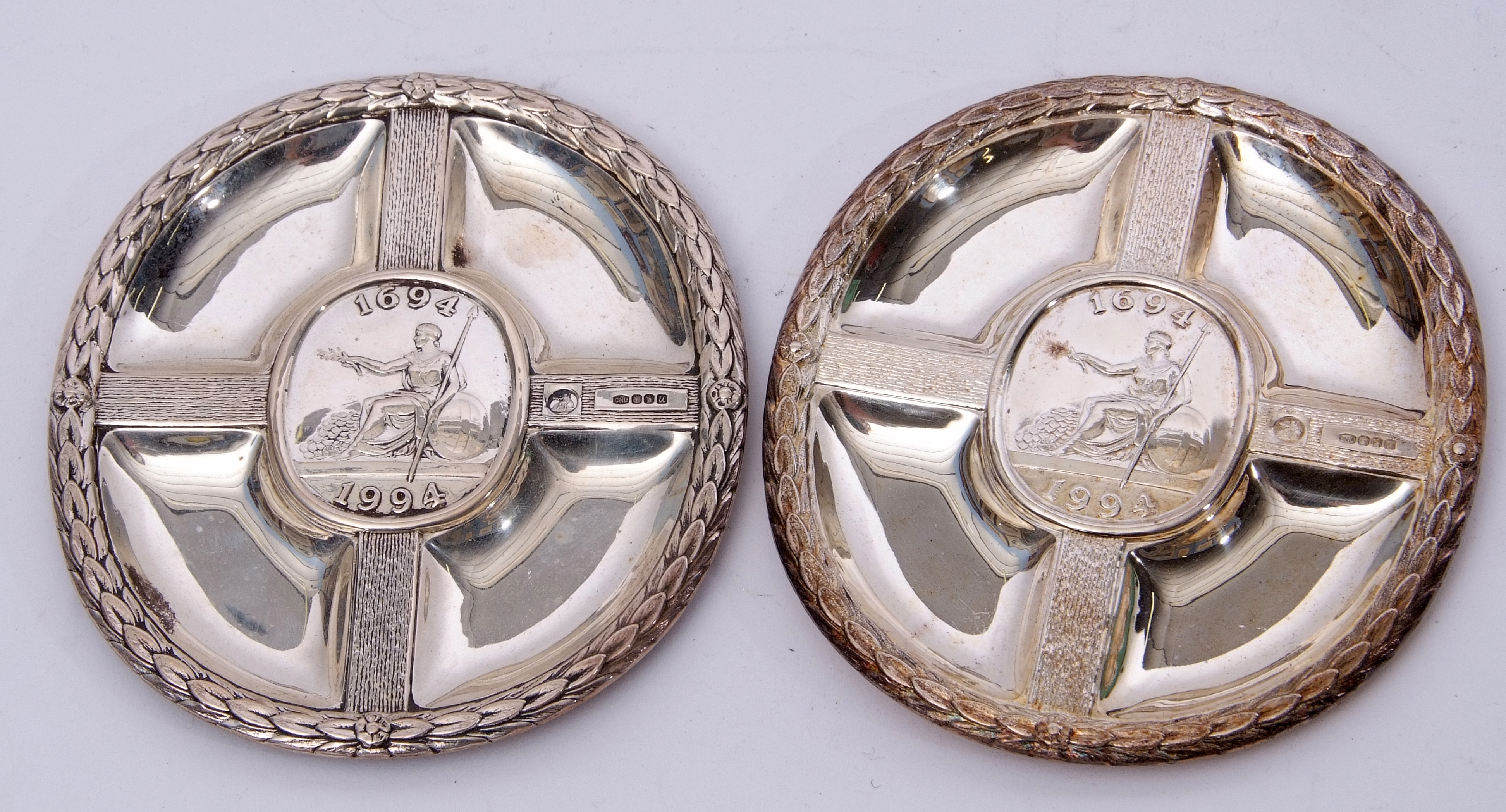 Mixed Lot: two hallmarked silver dishes, commissioned for presentation by The Governess and - Image 2 of 2