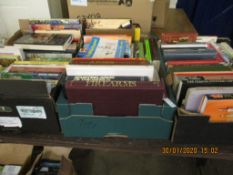 THREE BOXES CONTAINING MIXED BOOKS ETC