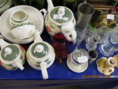 QUANTITY OF ARTHUR WOOD TEA POTS ETC