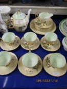 QUANTITY OF SUTHERLAND H&M FLORAL DECORATED TEA WARES