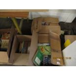 THREE BOXES CONTAINING MIXED BOOKS, PAPERBACKS ETC