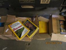 FOUR BOXES CONTAINING NATIONAL GEOGRAPHIC ETC
