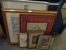 GROUP OF MIXED PICTURES, PRINTS ETC