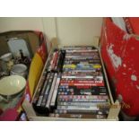 BOX OF MIXED DVDS