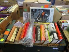 TWO BOXES OF MIXED MILITARY INTEREST BOOKS ETC