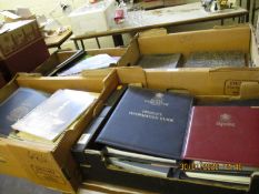 FOUR BOXES OF MIXED ANTIQUE COLLECTING BOOKS, MAGAZINES ETC (4)