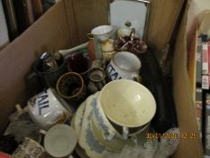 BOX CONTAINING MIXED CHINA WARES, CROCKERY ETC