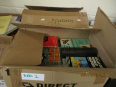 TWO BOXES CONTAINING MIXED BOOKS