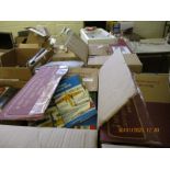 FOUR BOXES OF MIXED BOOKS ETC