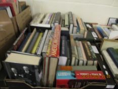 TWO BOXES OF MIXED MILITARY AND HISTORY BOOKS