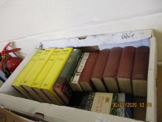 BOX CONTAINING MIXED WISDEN BOOKS ETC