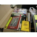 BOX CONTAINING MIXED CRICKETING INTEREST BOOKS