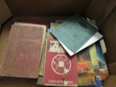 BOX CONTAINING MIXED CAR RELATED EPHEMERA, BOOKS, INSTRUCTION BOOKS ETC