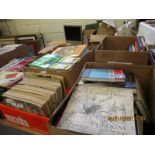 FOUR BOXES OF MIXED GILES ANNUALS, CRAFT BOOKS ETC (4)