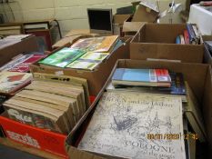 FOUR BOXES OF MIXED GILES ANNUALS, CRAFT BOOKS ETC (4)