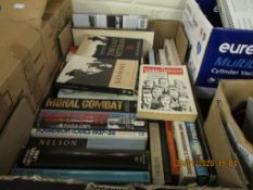 BOX CONTAINING MILITARY INTEREST BOOKS