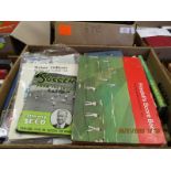 BOX OF CRICKET, FOOTBALL AND SPORTS RELATED BOOKS