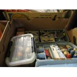 BOX CONTAINING MIXED SEWING SUNDRIES ETC
