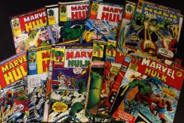 Packet: THE MIGHTY WORLD OF MARVEL STARRING THE INCREDIBLE HULK, 1974-78, Nos 79-80, 92-96, 114,