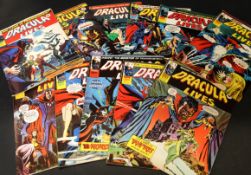 Packet: DRACULA LIVES, Marvel Comics 1974, 8 issues, Nos 3-10, 1975, 27 issues, Nos 11-31, 33-35,