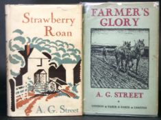 A G STREET: 2 titles: FARMER'S GLORY, London, Faber & Faber, 1932, 1st edition, original cloth, dust